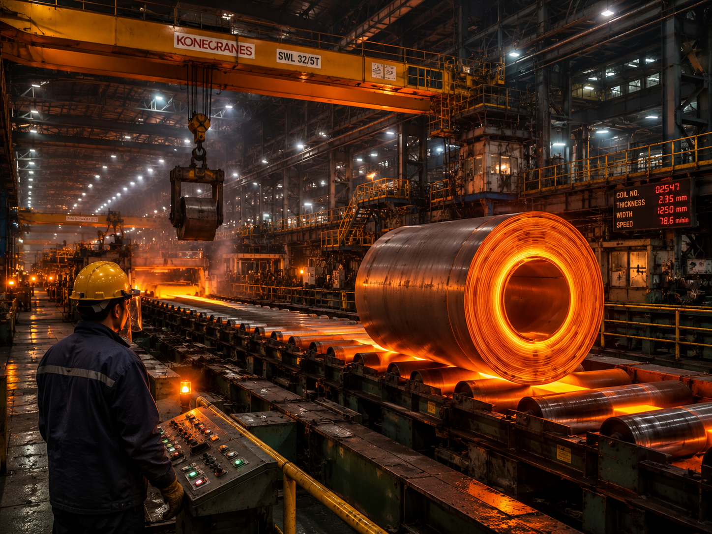 Steel coil and finishing